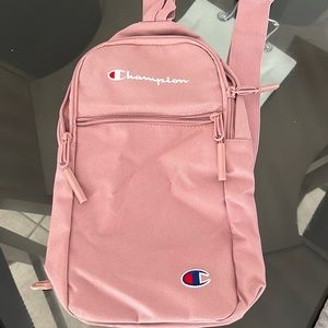 Champion Pink Logo Command Sling Backpack